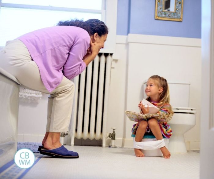 Molly is potty training her daughter