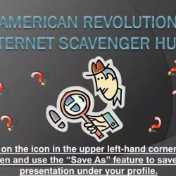 Revolutionary war internet scavenger hunt