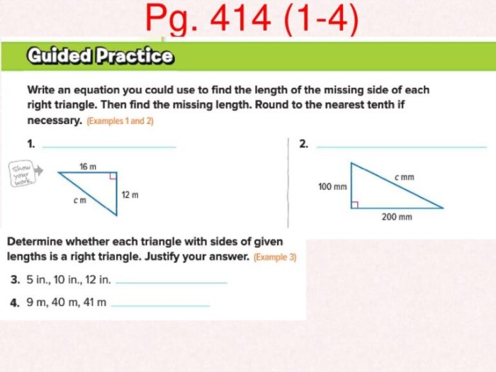 Course 3 chapter 5 triangles and the pythagorean theorem